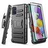 For Samsung Galaxy A51 5G Case Belt Clip Holster Phone Cover With Tempered Glass