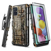 For Samsung Galaxy A51 5G Case Belt Clip Holster Phone Cover With Tempered Glass