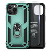 For iPhone 12 Mini,12 Pro, Pro Max Case Metal Ring Stand Cover + Tempered Glass