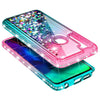 For Motorola Moto G Stylus Case Liquid Glitter Bling Phone Cover +Tempered Glass