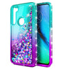 For Motorola Moto G Stylus Case Liquid Glitter Bling Phone Cover +Tempered Glass