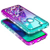 For Motorola Moto G Stylus Case Liquid Glitter Bling Phone Cover +Tempered Glass