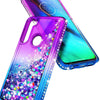 For Motorola Moto G Stylus Case Liquid Glitter Bling Phone Cover +Tempered Glass