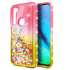 For Motorola Moto G Stylus Case Liquid Glitter Bling Phone Cover +Tempered Glass