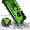 For Motorola Moto G Stylus Case Metal Magnetic Ring Stand Cover + Tempered Glass