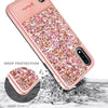 For Samsung Galaxy A01 Case Glitter Bling Phone Cover + Tempered Glass Protector