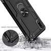 For Samsung Galaxy A01 Case, Ring Stand Phone Cover + Tempered Glass Protector