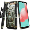 For Samsung Galaxy A32 5G Case Holster Belt Clip Kickstand Cover +Tempered Glass