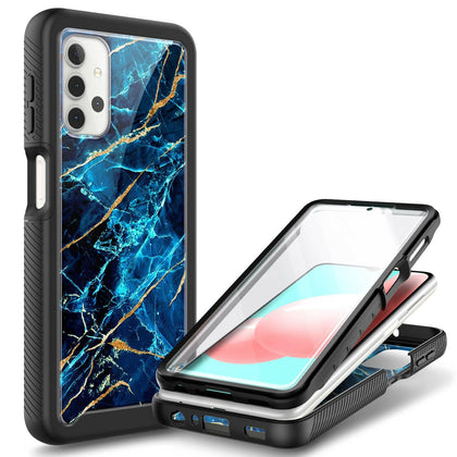 For Samsung Galaxy A32 5G, Full Body Hard Bumper Case +Built-In Screen Protector