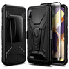 For LG K22 / K22 Plus Case, Holster Belt Clip Kickstand Cover + Tempered Glass