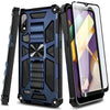 Case For LG K22 / K22 Plus Full Body Armor Kickstand Cover with Tempered Glass