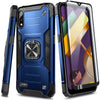 Case For LG K22 / K22 Plus Shockproof Ring Kickstand Cover with Tempered Glass