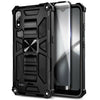 Case For LG K22 / K22 Plus Full Body Armor Kickstand Cover with Tempered Glass