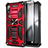 Case For LG K22 / K22 Plus Full Body Armor Kickstand Cover with Tempered Glass