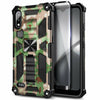 Case For LG K22 / K22 Plus Full Body Armor Kickstand Cover with Tempered Glass