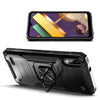 Case For LG K22 / K22 Plus Shockproof Ring Kickstand Cover with Tempered Glass