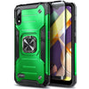 Case For LG K22 / K22 Plus Shockproof Ring Kickstand Cover with Tempered Glass