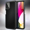 For Motorola Moto g Stylus (2021) Shockproof Carbon Fiber Case + Tempered Glass