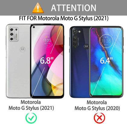 Case For Motorola Moto G Stylus 2021 Full Body Built-in Kickstand+Temp