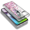 For Motorola Moto G 5G / One 5G Ace Case, Liquid Glitter Bling Cute Phone Cover