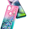 For Motorola Moto G 5G / One 5G Ace Case, Liquid Glitter Bling Cute Phone Cover