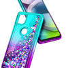 For Motorola Moto G 5G / One 5G Ace Case, Liquid Glitter Bling Cute Phone Cover