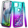 For Motorola Moto G 5G / One 5G Ace Case, Liquid Glitter Bling Cute Phone Cover