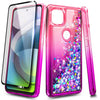 For Motorola Moto G 5G / One 5G Ace Case, Liquid Glitter Bling Cute Phone Cover