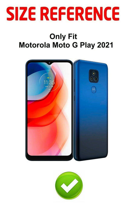 For Motorola Moto g PLAY (2021) Case Full Body Cover +Built-In Screen Protector