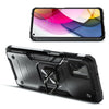 For Motorola Moto G Stylus (2021) Shockproof Ring Stand Case + Tempered Glass