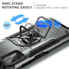 For Motorola Moto G Stylus (2021) Shockproof Ring Stand Case + Tempered Glass