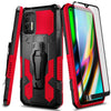 Case For Motorola Moto G Stylus 2021 Shockproof Belt Clip Stand + Tempered Glass