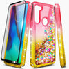 For Motorola Moto G Stylus Case Liquid Glitter Bling Phone Cover +Tempered Glass