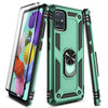 For Samsung Galaxy A51 5G Case Magnetic Ring Stand Phone Cover + Tempered Glass