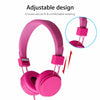 Wired Over Ear Headphone Headband Kids Girl Boy Earphone W/ Mic for iPad/Tablet