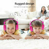 Wired Over Ear Headphone Headband Kids Girl Boy Earphone W/ Mic for iPad/Tablet