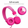 Wired Over Ear Headphone Headband Kids Girl Boy Earphone W/ Mic for iPad/Tablet