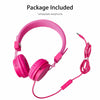 Wired Over Ear Headphone Headband Kids Girl Boy Earphone W/ Mic for iPad/Tablet