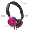 Overtime Wired Stereo Headphones Over-Ear Headphones Adjustable Headband