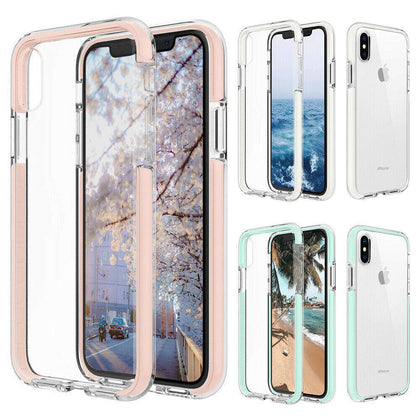 For Apple  iPhone 11 Pro XS Max XR 7 8 Plus X Case Clear Cute Silicone Shockproof Cover - Place Wireless