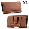 For LG K51 (6.6" x 3.5") - Leather Belt Clip Pouch Holster Phone Card Slot Case