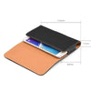 For LG K51 (6.6" x 3.5") - Leather Belt Clip Pouch Holster Phone Card Slot Case