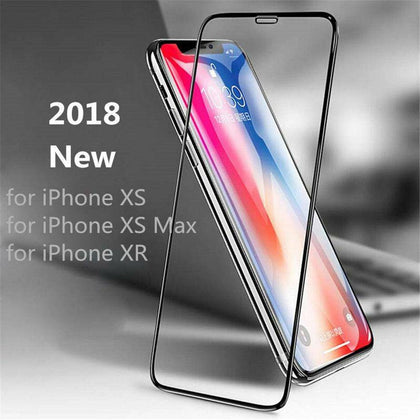 10D Full Cover Real Tempered Glass Screen Protector Film For iPhone X XS Max XR - Place Wireless