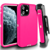 iPhone 11 Case  (Belt Clip fit Otterbox Defender) Heavy Duty Rugged Multi Layer Hybrid Protective Shockproof Cover with Belt Clip [Compatible for Apple iphone 11] 6.1 inch  (PINK & PINK )