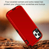 iPhone 11 Case  (Belt Clip fit Otterbox Defender) Heavy Duty Rugged Multi Layer Hybrid Protective Shockproof Cover with Belt Clip [Compatible for Apple iphone 11] 6.1 inch (RED & BLACK)