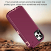 iPhone 11 Case  (Belt Clip fit Otterbox Defender) Heavy Duty Rugged Multi Layer Hybrid Protective Shockproof Cover with Belt Clip [Compatible for Apple iphone 11] 6.1 inch (BURGUNDY & PINK)