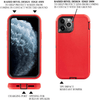 iPhone 11 Case  (Belt Clip fit Otterbox Defender) Heavy Duty Rugged Multi Layer Hybrid Protective Shockproof Cover with Belt Clip [Compatible for Apple iphone 11] 6.1 inch (RED & BLACK)