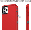 iPhone 11 Case  (Belt Clip fit Otterbox Defender) Heavy Duty Rugged Multi Layer Hybrid Protective Shockproof Cover with Belt Clip [Compatible for Apple iphone 11] 6.1 inch (RED & GRAY )