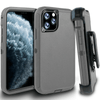 iPhone 11Pro Case  (Belt Clip fit Otterbox Defender) Heavy Duty Rugged Multi Layer Hybrid Protective Shockproof Cover with Belt Clip [Compatible for Apple iphone 11Pro] 5.8 inch (GRAY & GRAY)