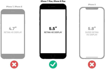 iPhone 8 Plus/7 Plus Case(Belt Clip fit Otterbox Defender) Heavy Duty Protective Shockproof cover and touch screen protector with Belt Clip [Compatible for Apple iphone 8 plus/7 Plus] 5.5 inch (BLACK & BLACK) - Place Wireless